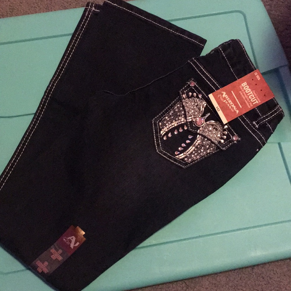 Girls Arizona Jeans Wing Pockets NWT Size 12